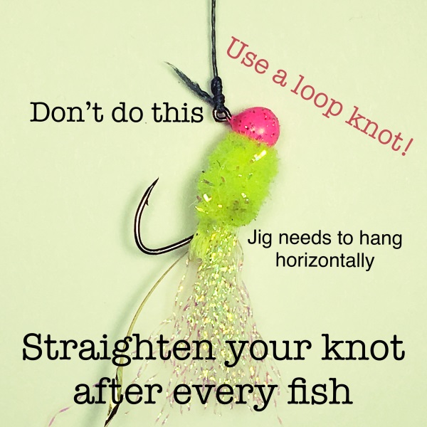 Crappie Jig Tied On With A Loop Knot