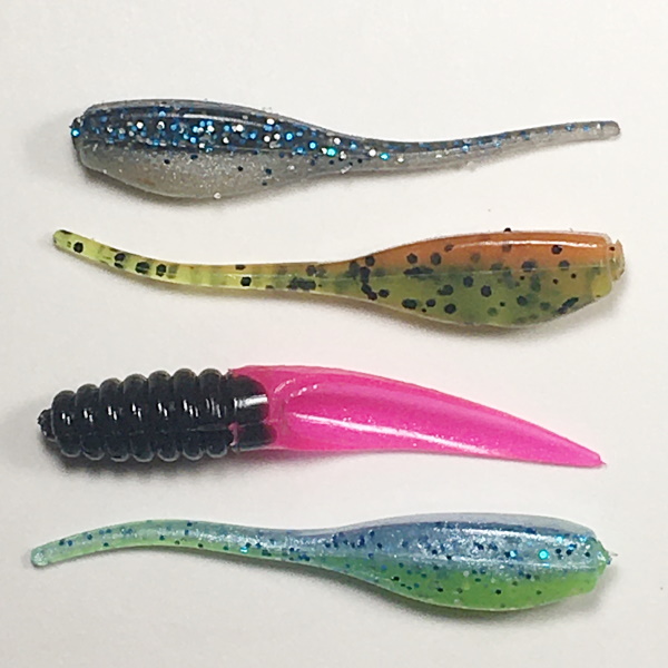 Pack of 12 2.5 Inches Bobby Garland Slab Dockt'R Soft Plastic Crappie Fishing Lure 