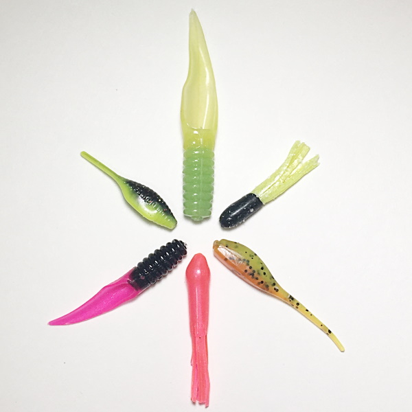 Different Breed Crappie Jig Stinger Tail pearl flk chart 