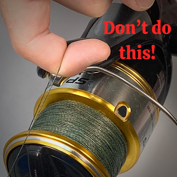Braided Line Cuts Fingers When Using A Spinning Reel - How To Prevent