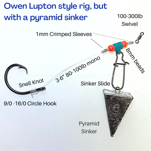 Owen Lupton style rig with a pyramid sinker