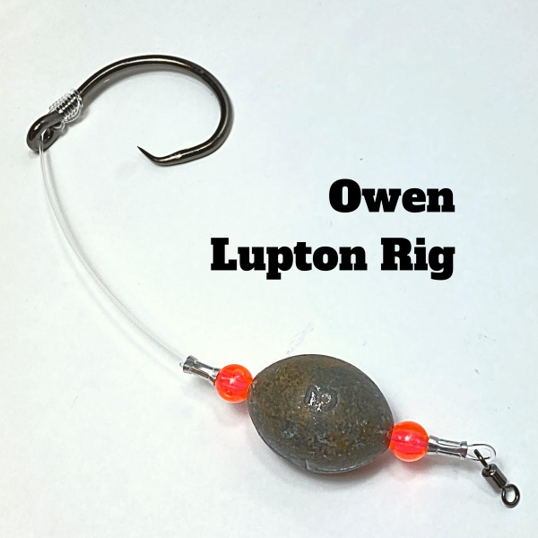 For big drum with live or chunk bait, go with a Lupton rig. Here's how to  tie one.