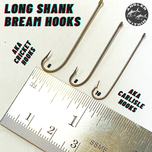 Fishing 1 Pack Of 6 Size #6 Black Chrome MATZUO Plain Shank Down Eye Snells 691791621101