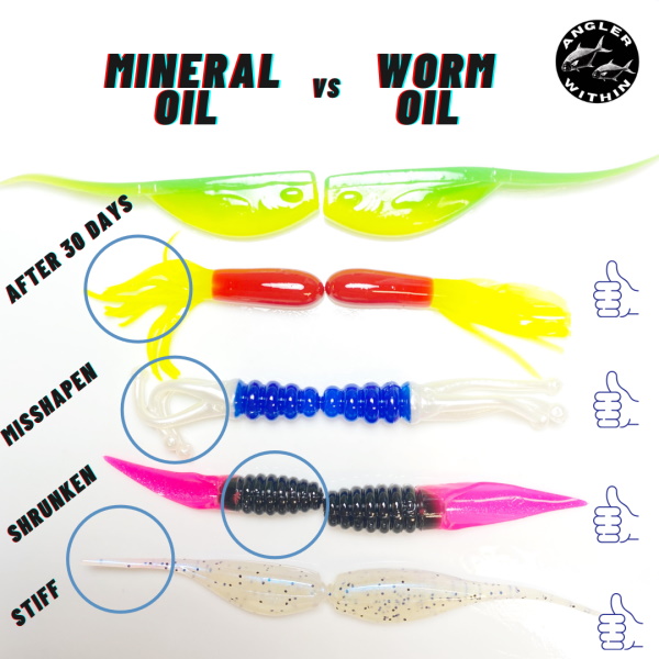 Mineral Oil On Soft Plastics - Mineral Oil vs Worm Oil