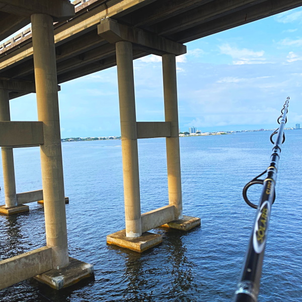 Fishing the bridge pilings