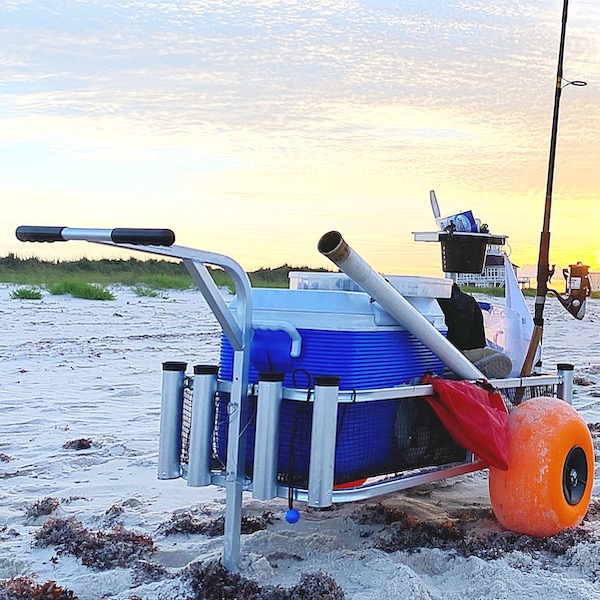 Surf Cart With Fishing Gear